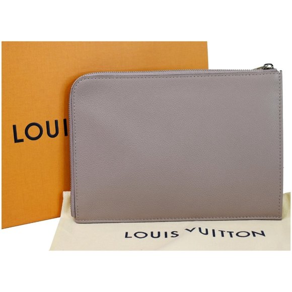 LOUIS VUITTON Jules PM Pochette Leather Clutch - Picture 2 of 12